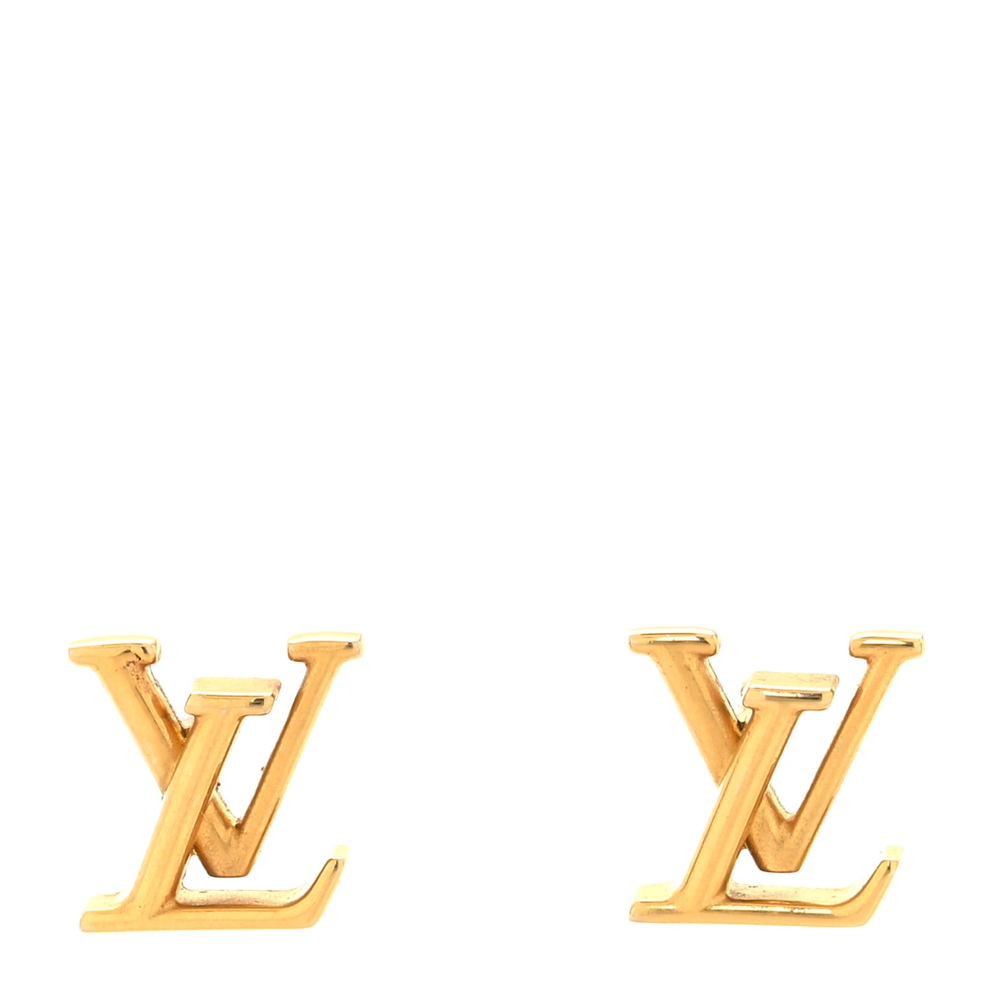 Metal LV Iconic Earrings Gold