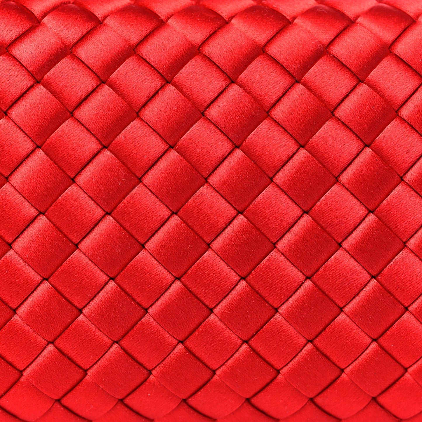 Satin Intreccio Impero Ayers Knot Clutch Red
