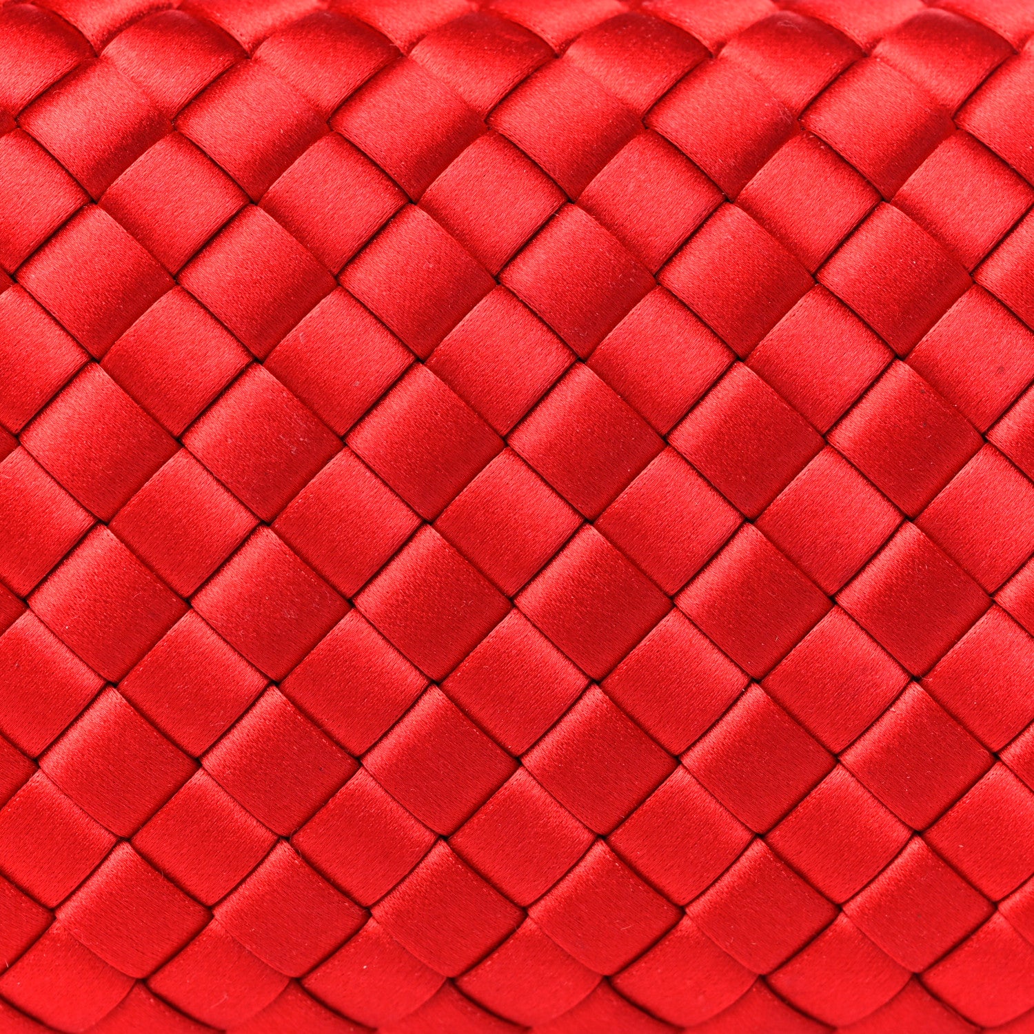 Bottega Veneta Satin Intreccio Impero Ayers Knot Clutch Red 7 of 7