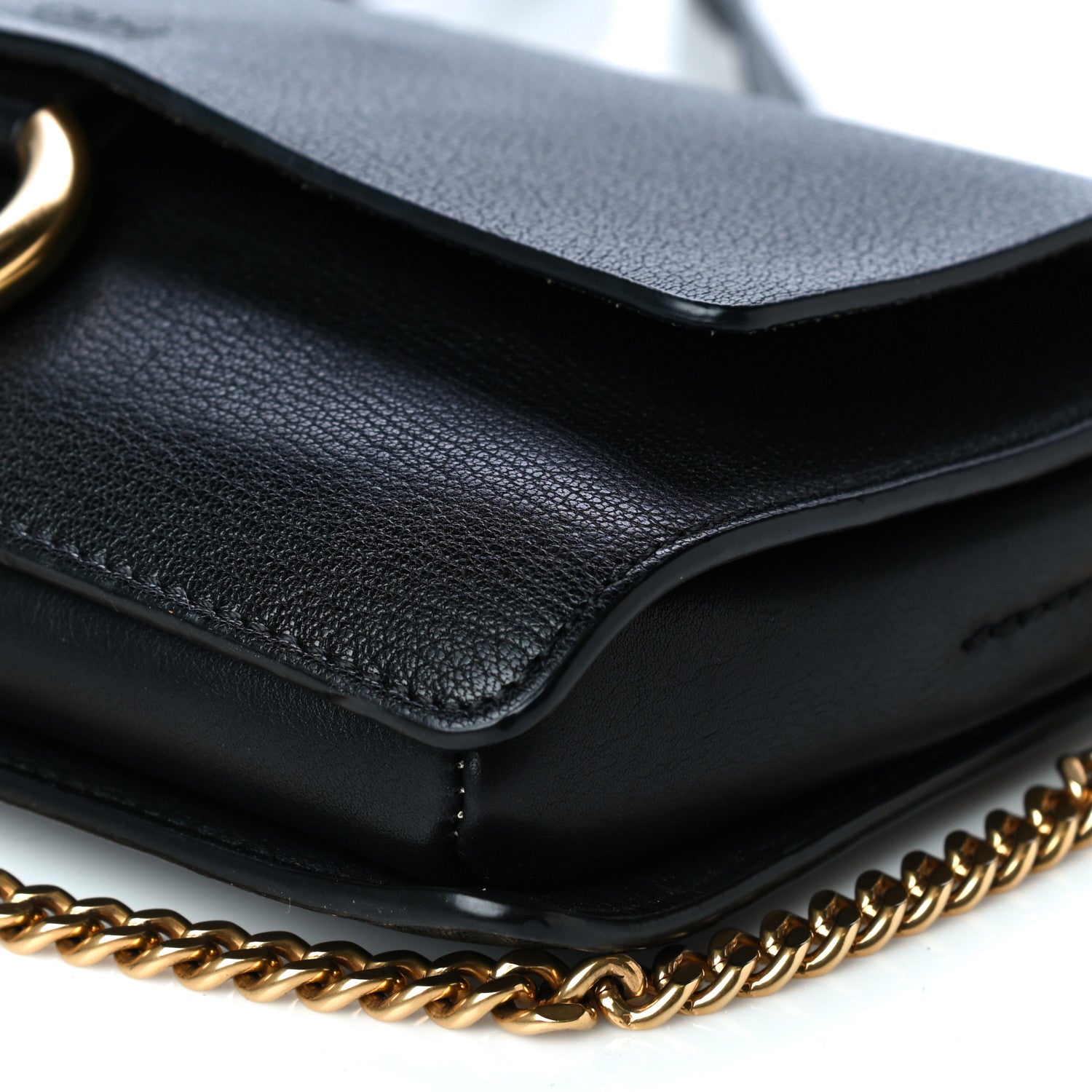 Chloe Calfskin Small Faye Shoulder Bag Black 10 of 14
