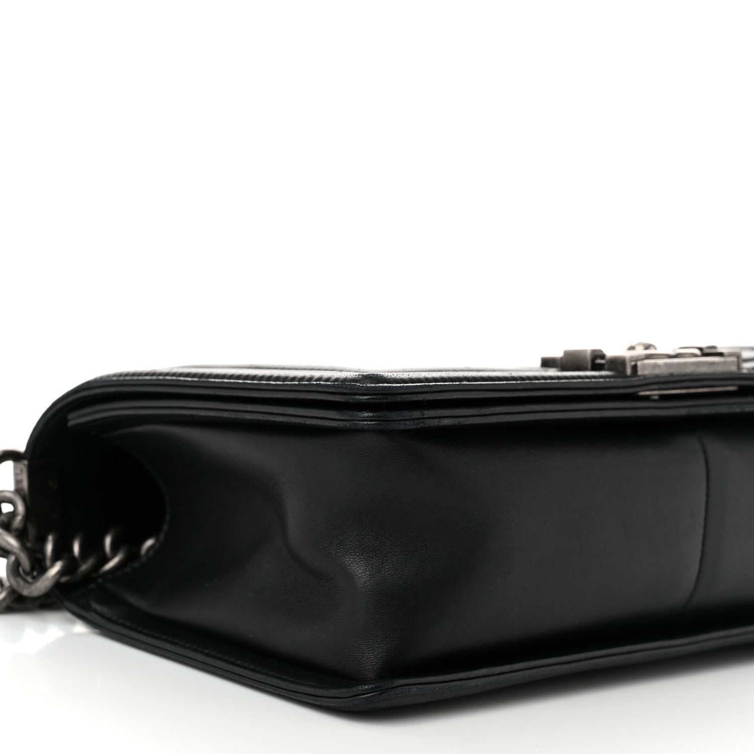 Chanel Lambskin Quilted Medium Boy Flap Black 9 of 11