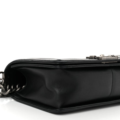 Chanel Lambskin Quilted Medium Boy Flap Black 9 of 11