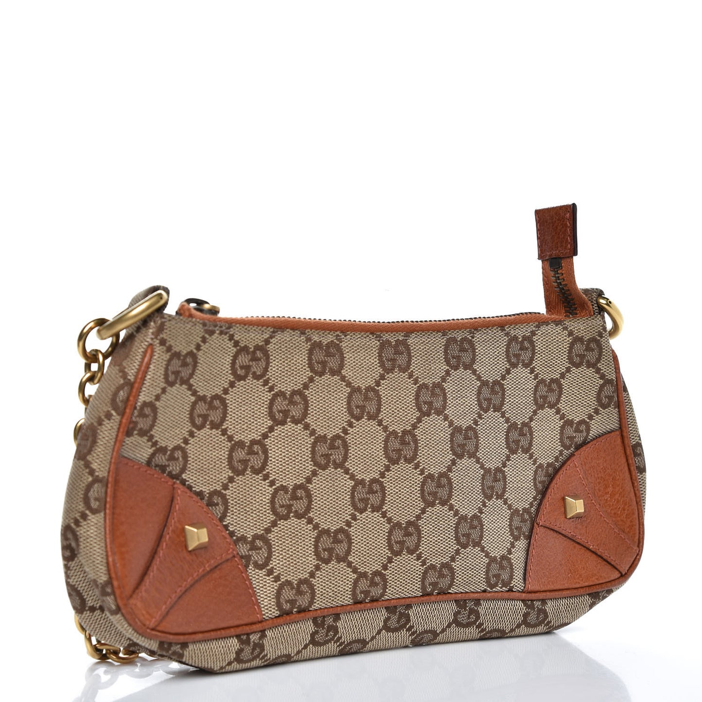 Monogram Horsebit Nail Chain Pochette Orange