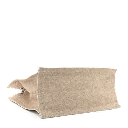 Saint Laurent Linen Calfskin Small Rive Gauche Tote Optic White 4 of 10