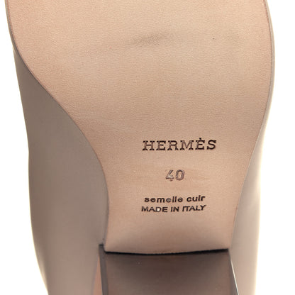 Hermes Calfskin Britney Boots 40 Beige 6 of 8