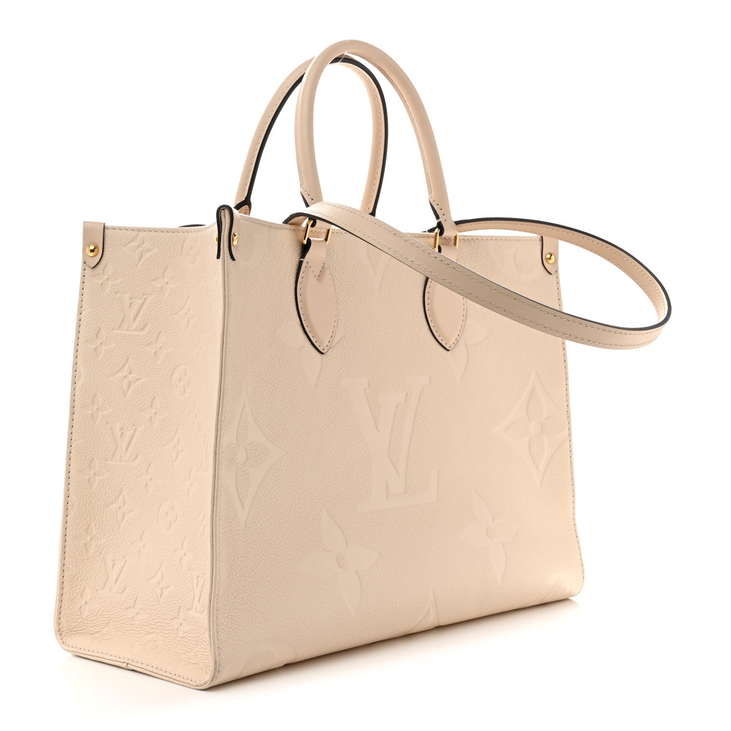 Louis Vuitton Empreinte Monogram Giant Onthego MM Creme 3 of 11