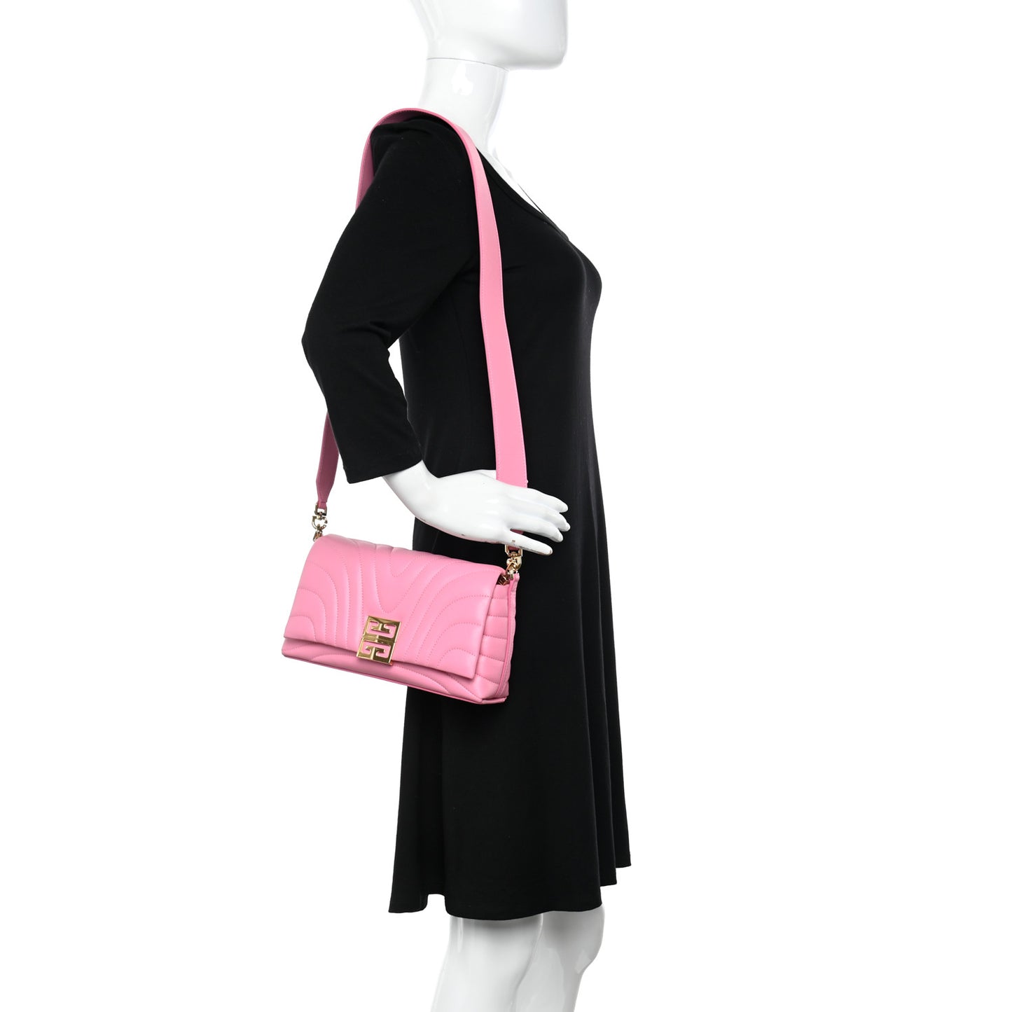 Calfskin Quilted Small 4G Shoulder Bag Baby Pink
