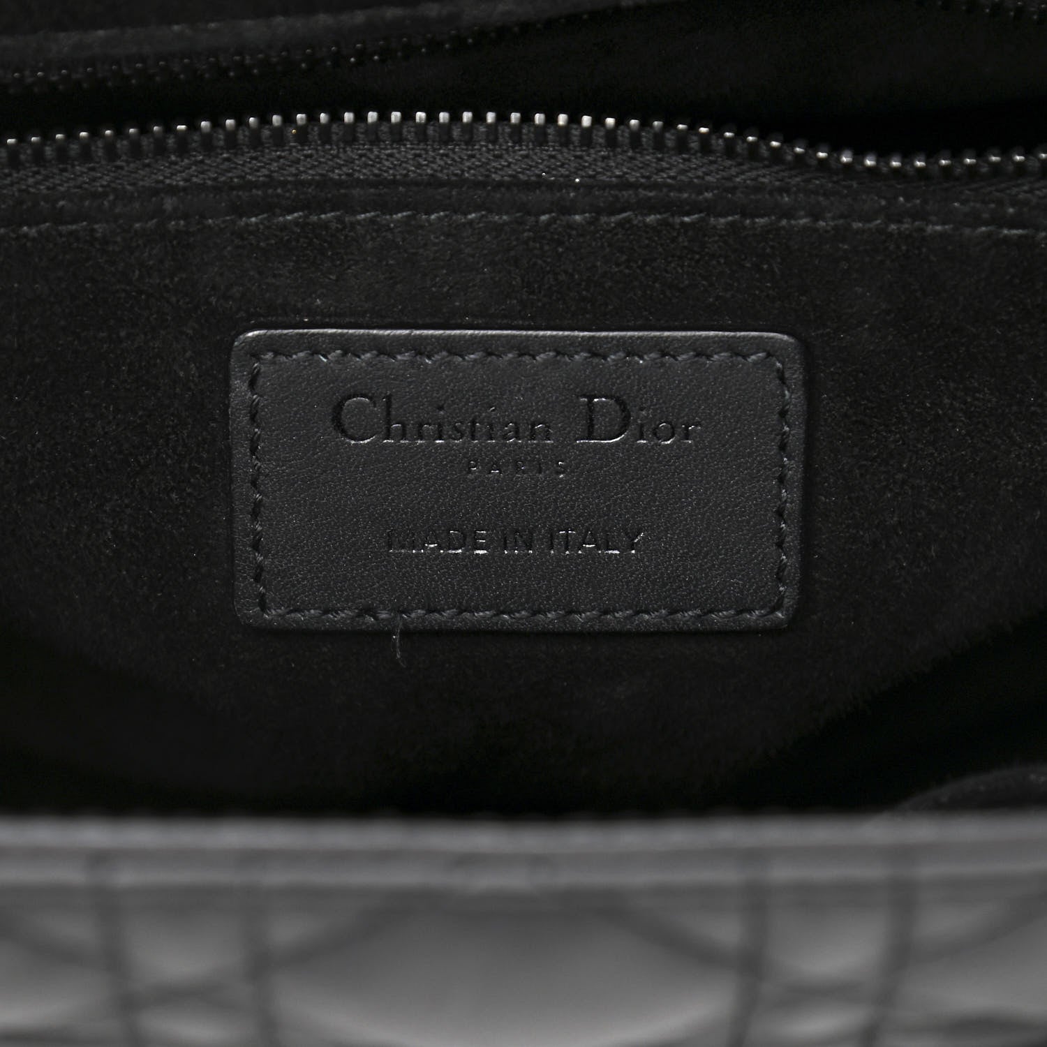 Christian Dior Ultra Matte Calfskin Cannage Medium Lady Dior Black 6 of 11