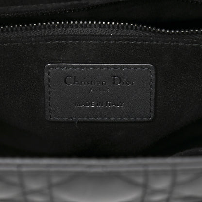 Christian Dior Ultra Matte Calfskin Cannage Medium Lady Dior Black 6 of 11