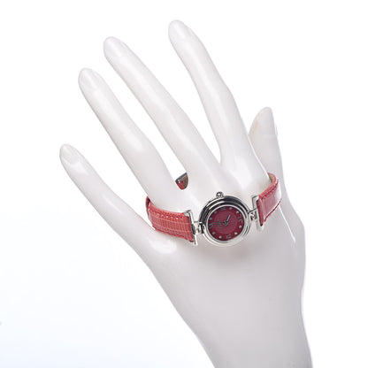 Fendi Stainless Steel Calfskin Diamond 23mm Moda Quartz Watch Red 2 of 10