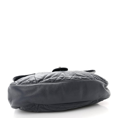 Chanel Calfskin Coco Pleats Flap Black 4 of 12