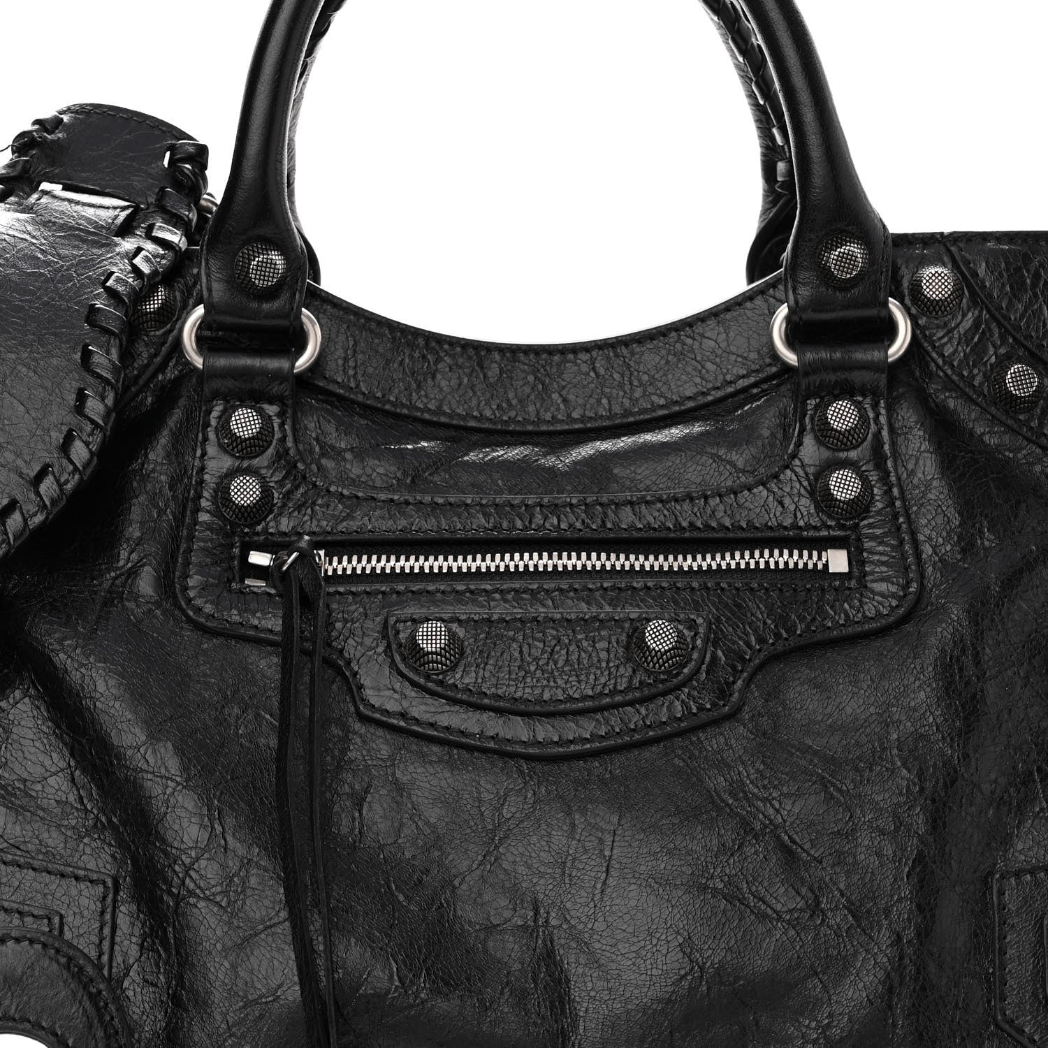 Balenciaga Agneau Arena Neo Cagole City Handbag Black 7 of 10