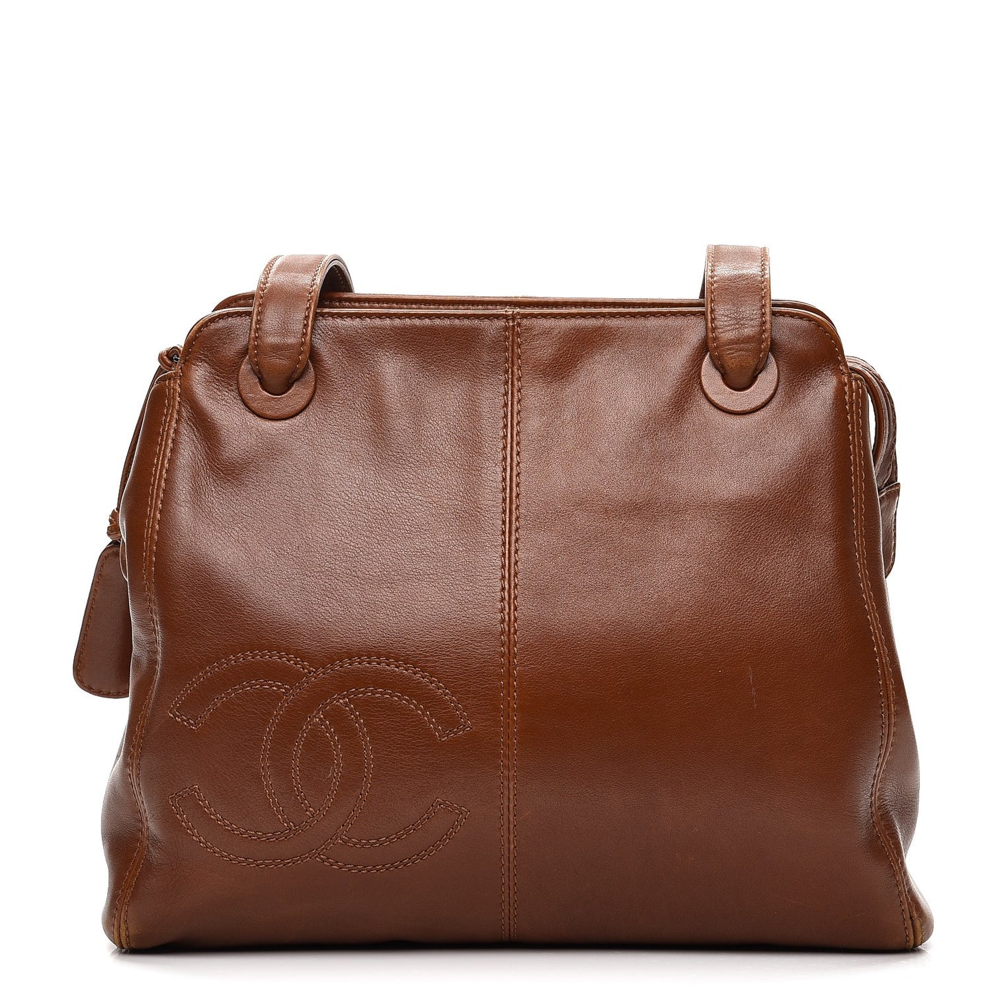 Lambskin CC Tote Brown
