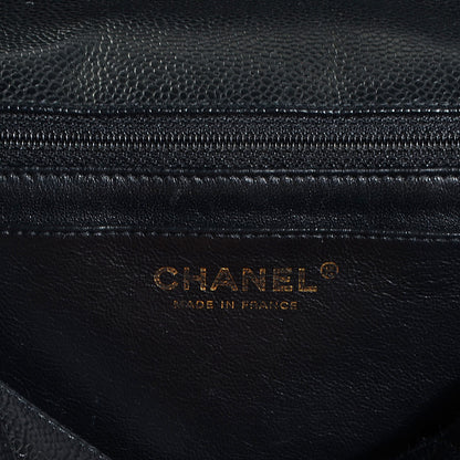 Chanel Caviar Quilted Jumbo Single Flap Black 6 of 7