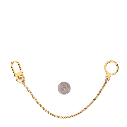 Louis Vuitton Metal Pochette Extender Key Ring Chain Gold 2 of 2