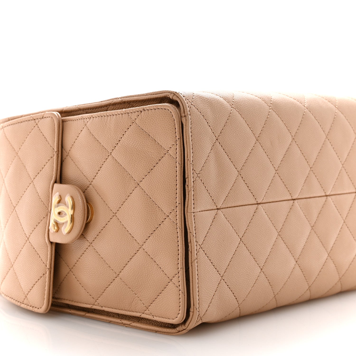 Chanel Caviar Quilted Medium Chanel 25 Handbag Beige 10 of 11