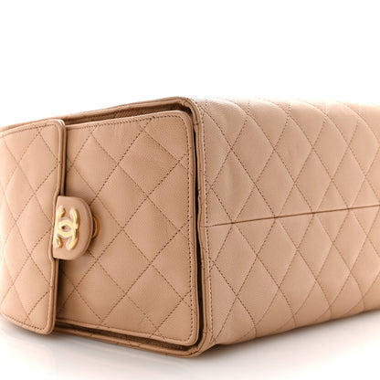 Chanel Caviar Quilted Medium Chanel 25 Handbag Beige 10 of 11