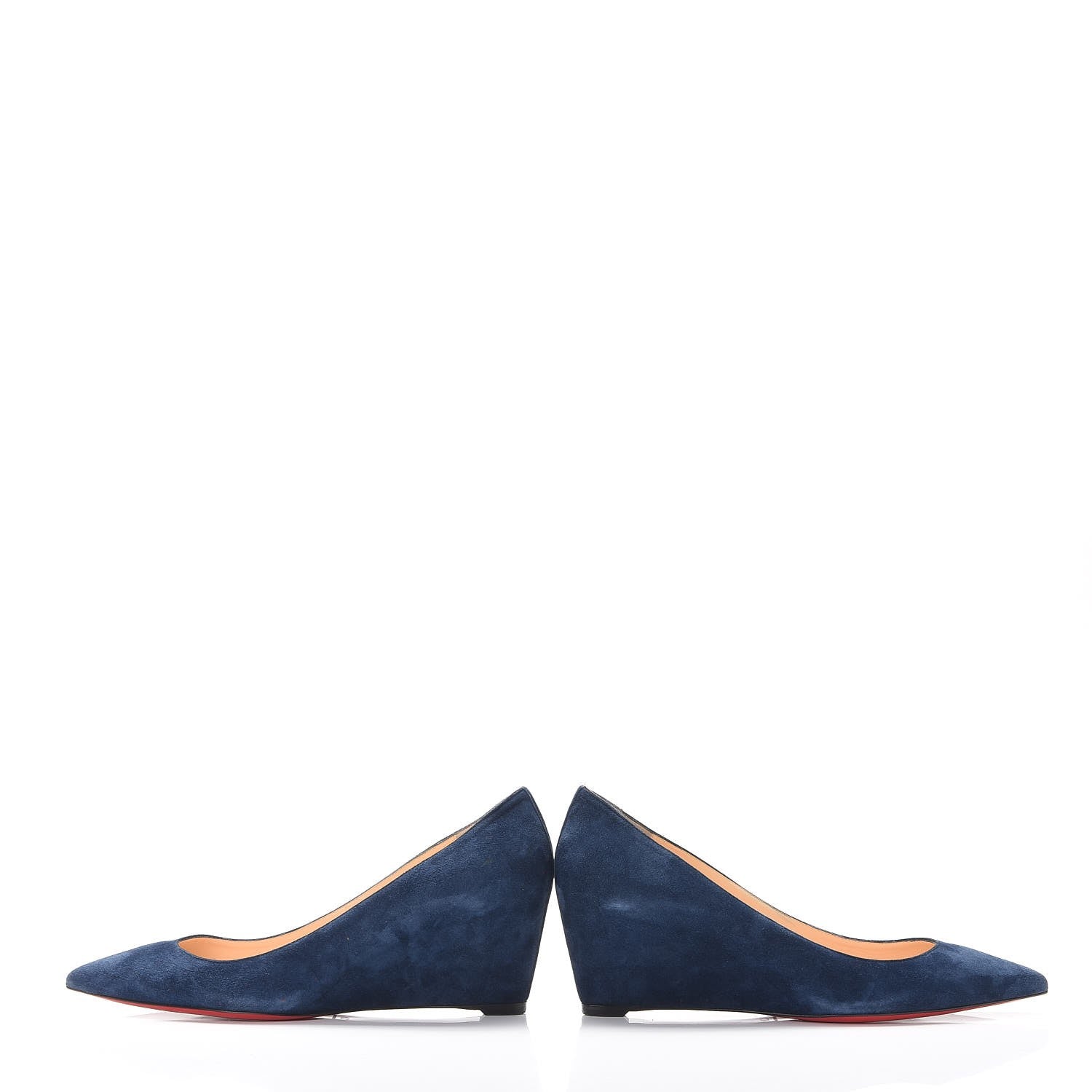Christian Louboutin Veau Velours Pipina 55 Wedges 40.5 Night 5 of 17