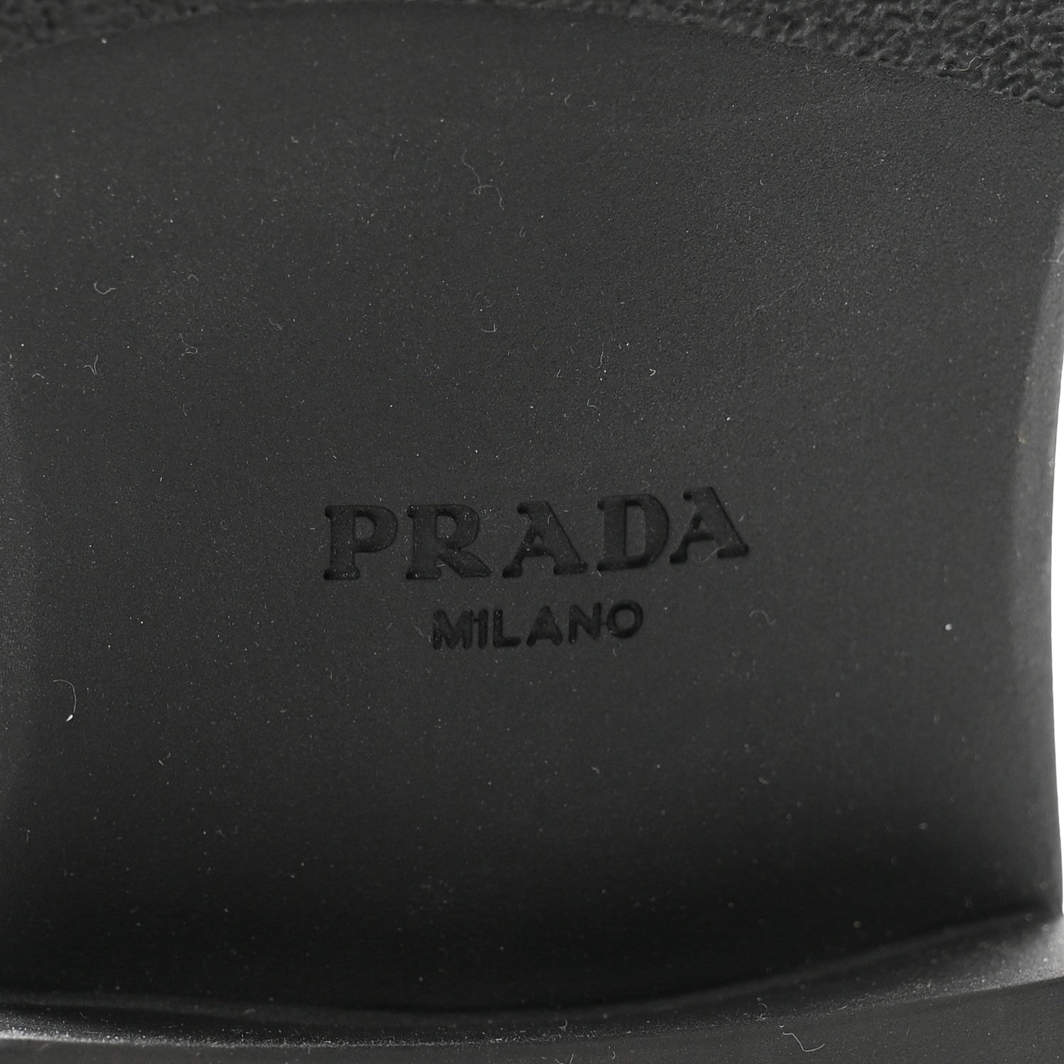 Prada Spazzolato Metal Triangle Logo 50mm Loafers 38.5 Black 7 of 13