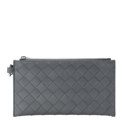 Bottega Veneta Nappa Intrecciato Mens Bill Pouch Thunder 1 of 6