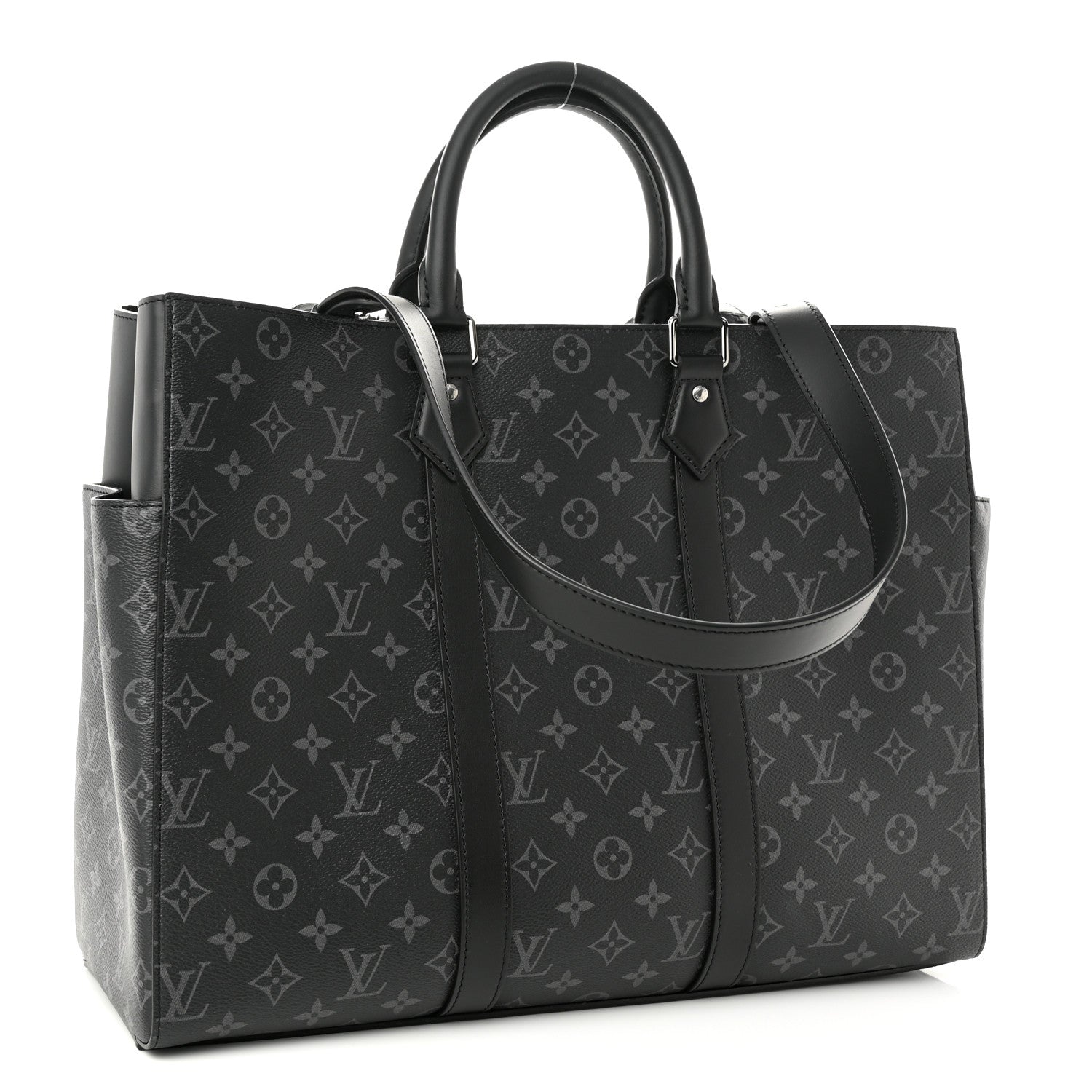 Louis Vuitton Monogram Eclipse Sac Plat Horizontal Zipper 3 of 9