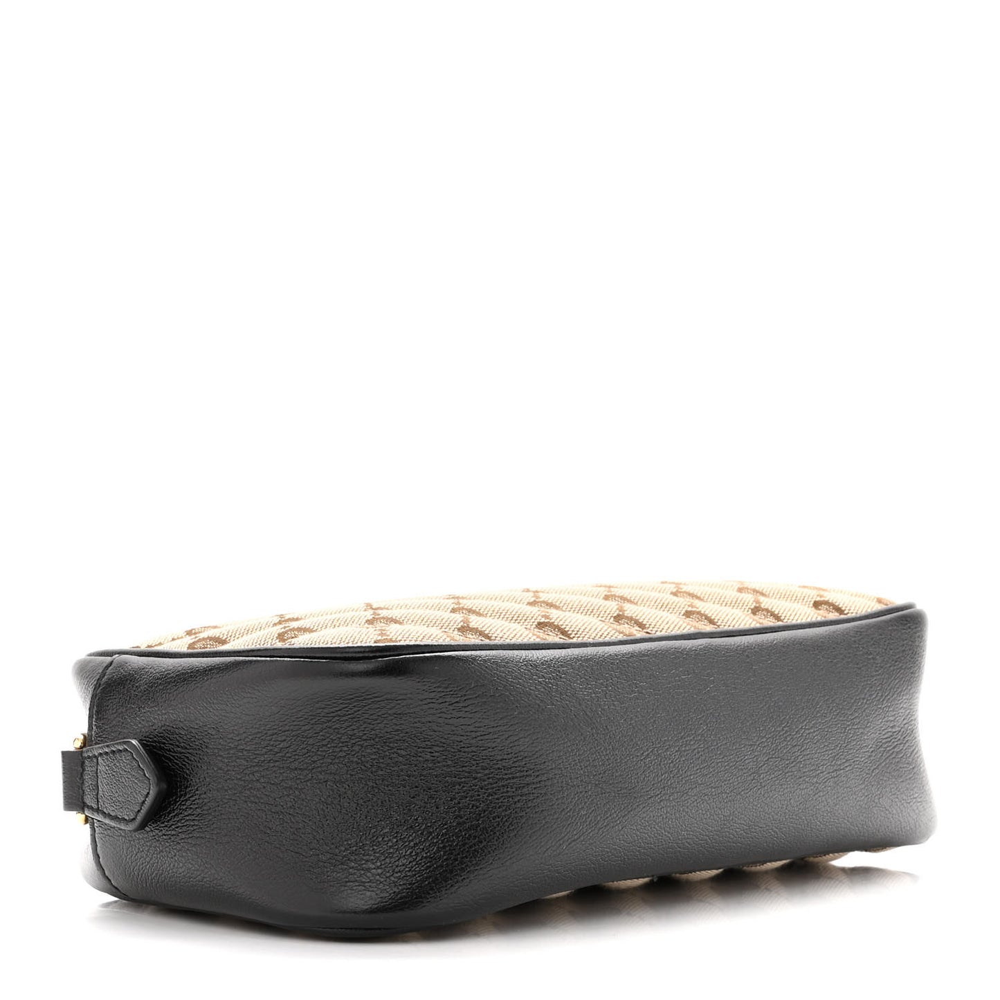 Monogram Matelasse Diagonal Small GG Marmont Chain Shoulder Bag Beige Black