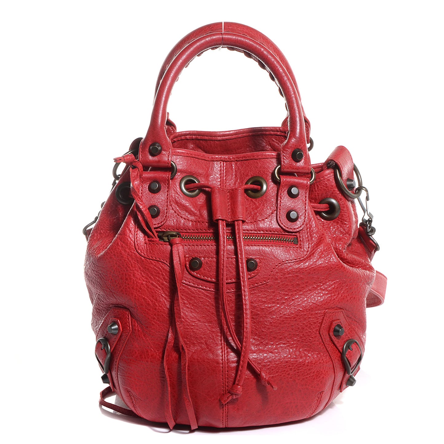 Agneau Classic Hardware Mini Pompon Coquelicot