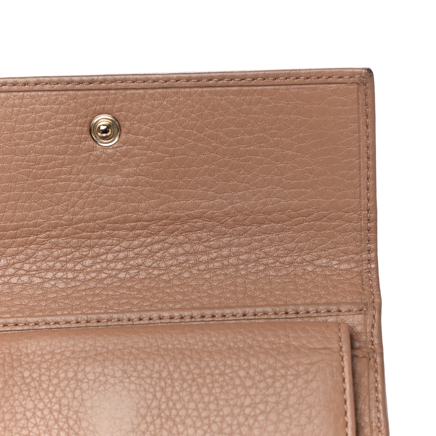 Gucci Deerskin Continental Flap Wallet Brown 17 of 26