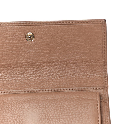Gucci Deerskin Continental Flap Wallet Brown 17 of 26