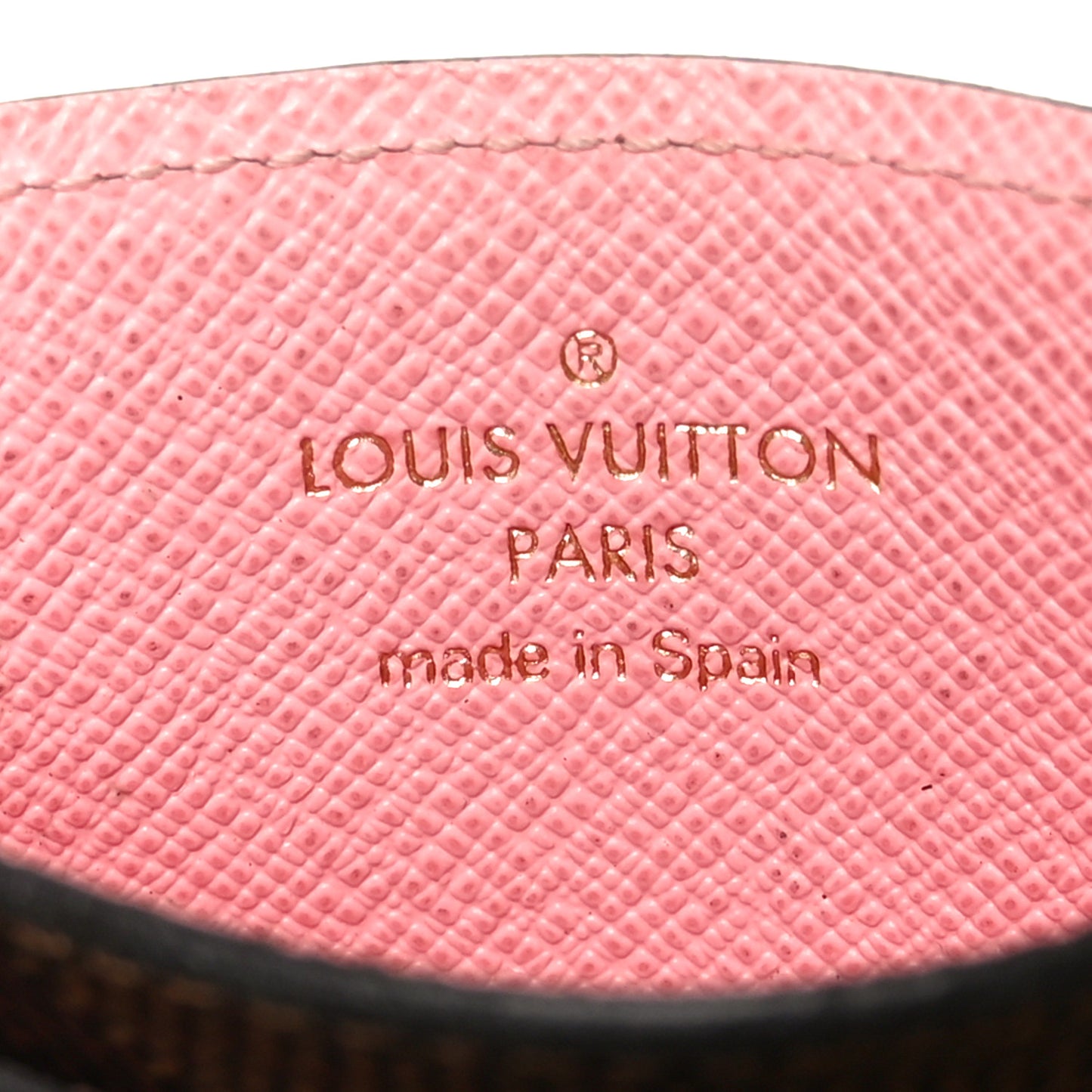 Damier Ebene Studded Card Holder