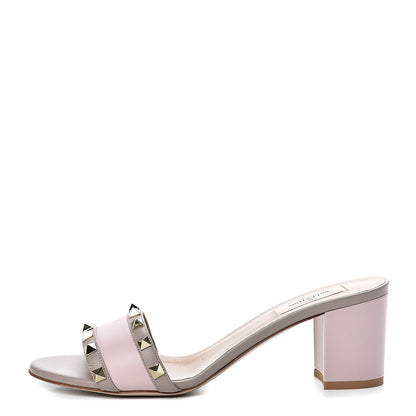 Valentino Garavani Nappa Rockstud Slide Sandals 39 Water Rose Poudre 1 of 10