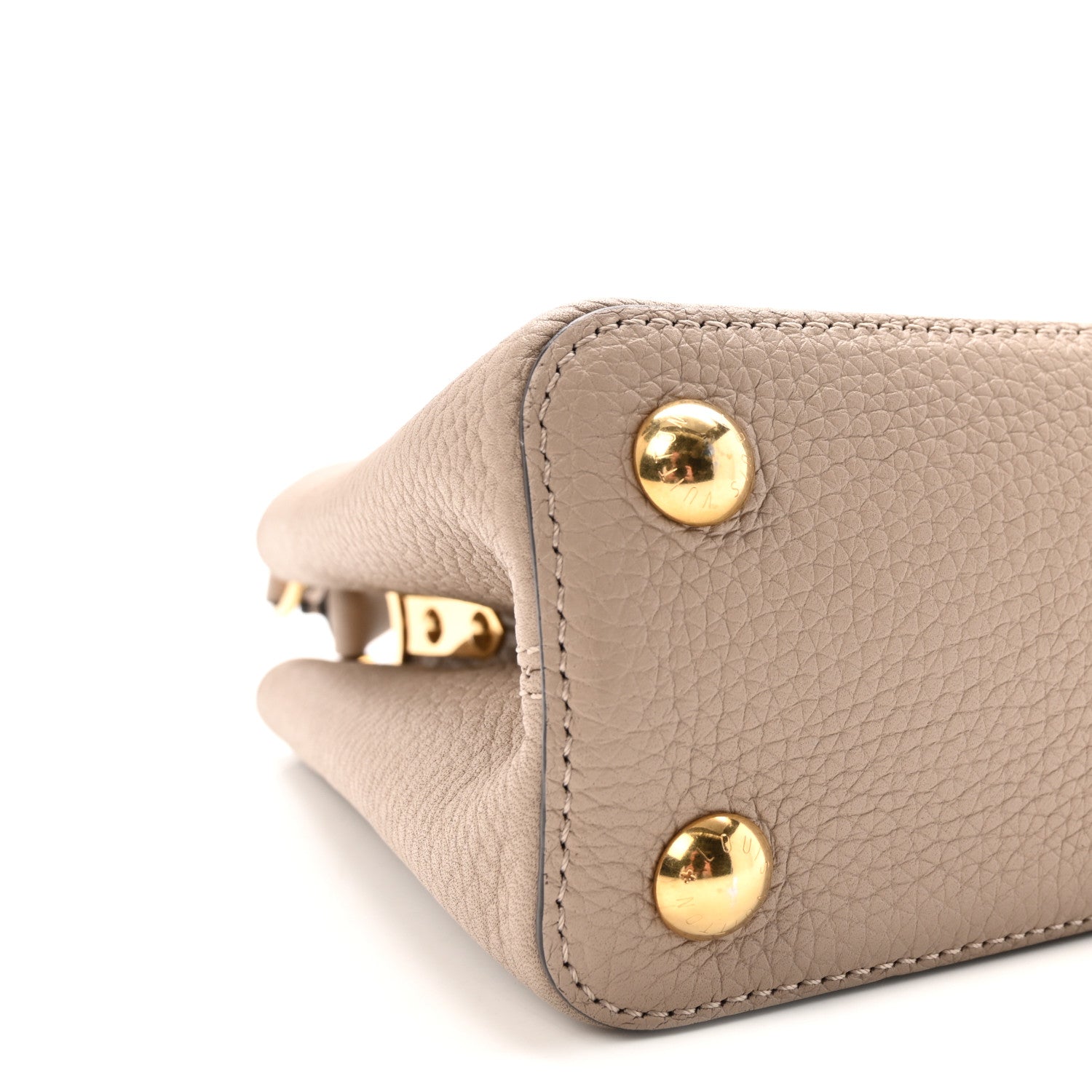 Louis Vuitton Taurillon Capucines BB Galet 8 of 9