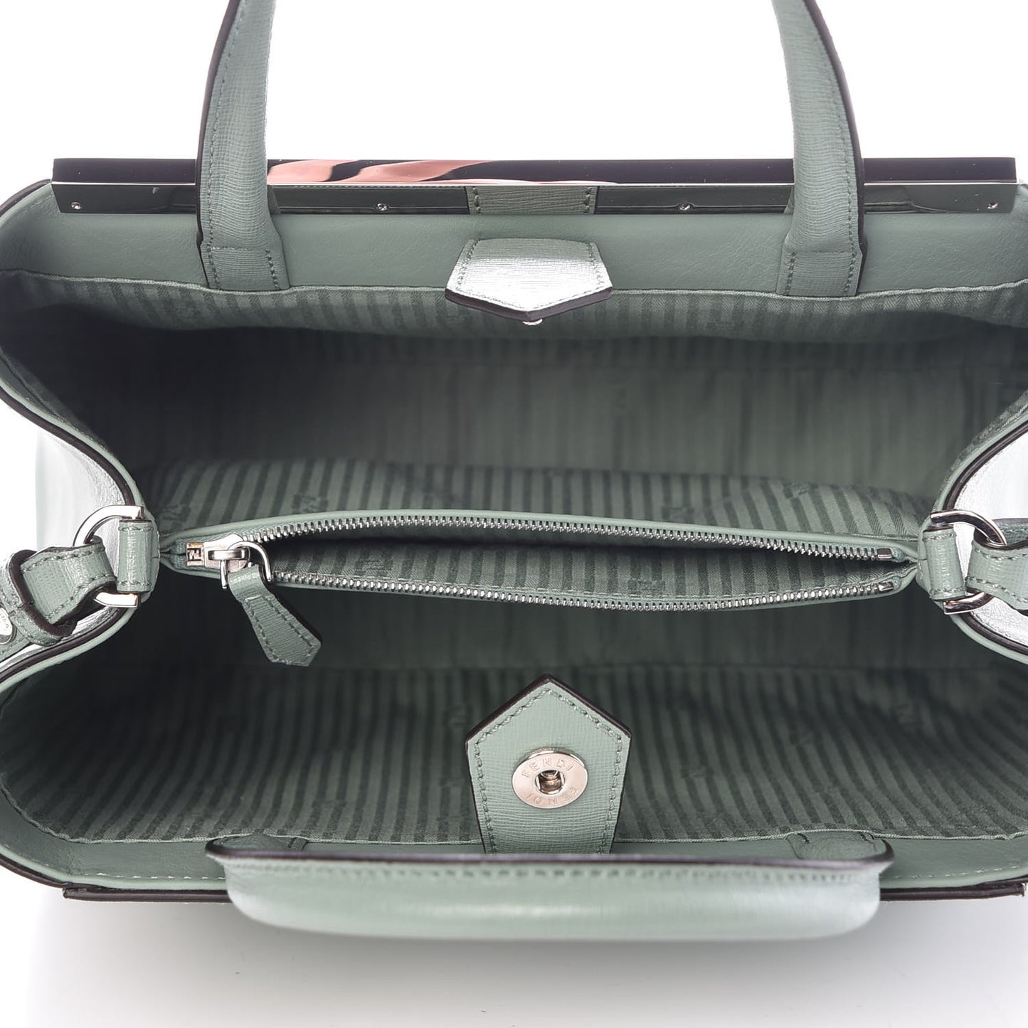 Vitello Elite Flamingo Petite 2Jours Tote Menta