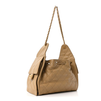 Chanel Caviar Quilted Small Chanel 25 Handbag Beige 3 of 10