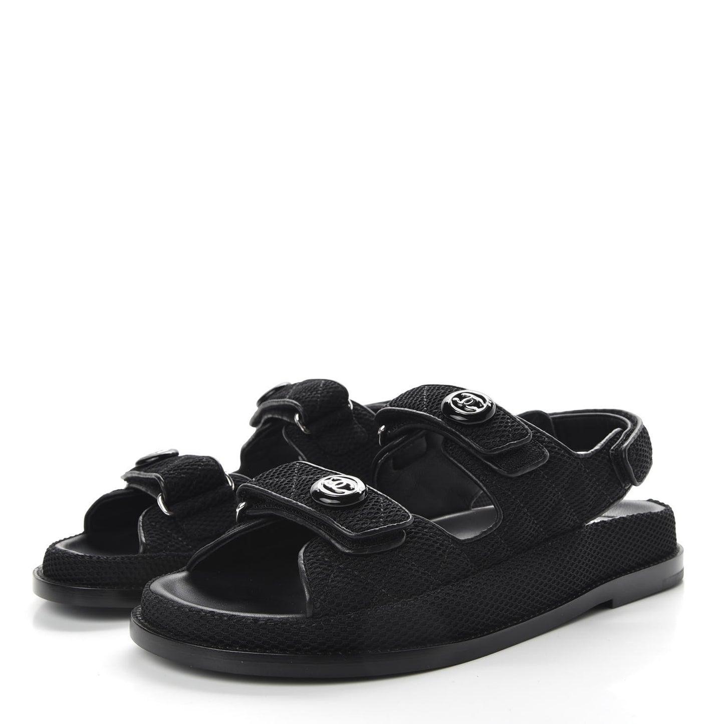Mesh Velcro Dad Sandals 38.5 Black