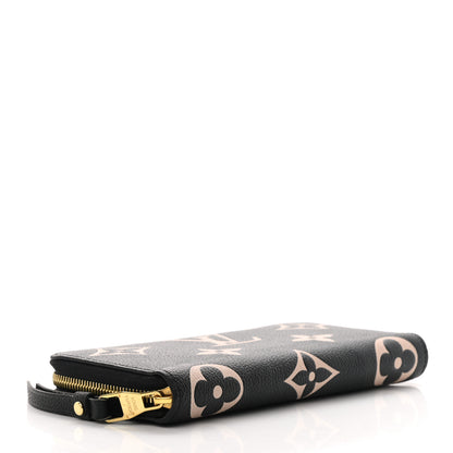 Louis Vuitton Empreinte Monogram Giant Zippy Wallet Black Beige 4 of 7