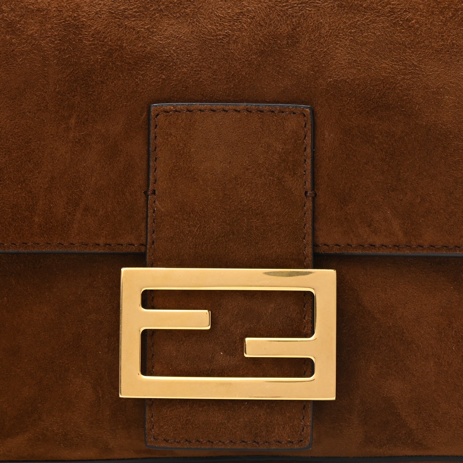 Fendi Chamois Baguette Marrone 9 of 11