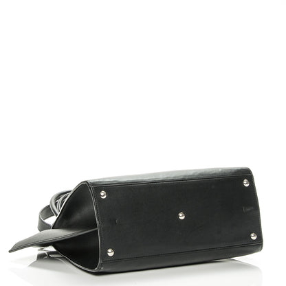Fendi Vitello Dolce Shiny Nappa Petite 3Jours Tote Black 4 of 14