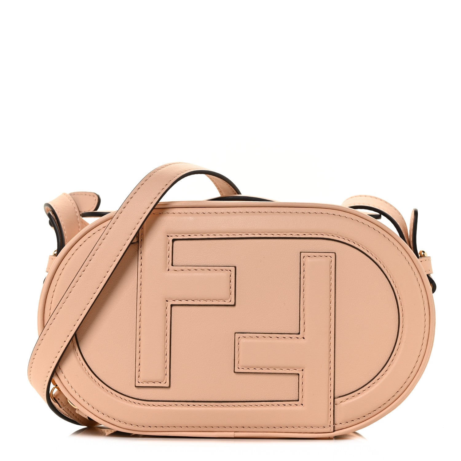 Fendi Vitello Grace Matte O'Lock Mini Camera Case Light Rose 1 of 7