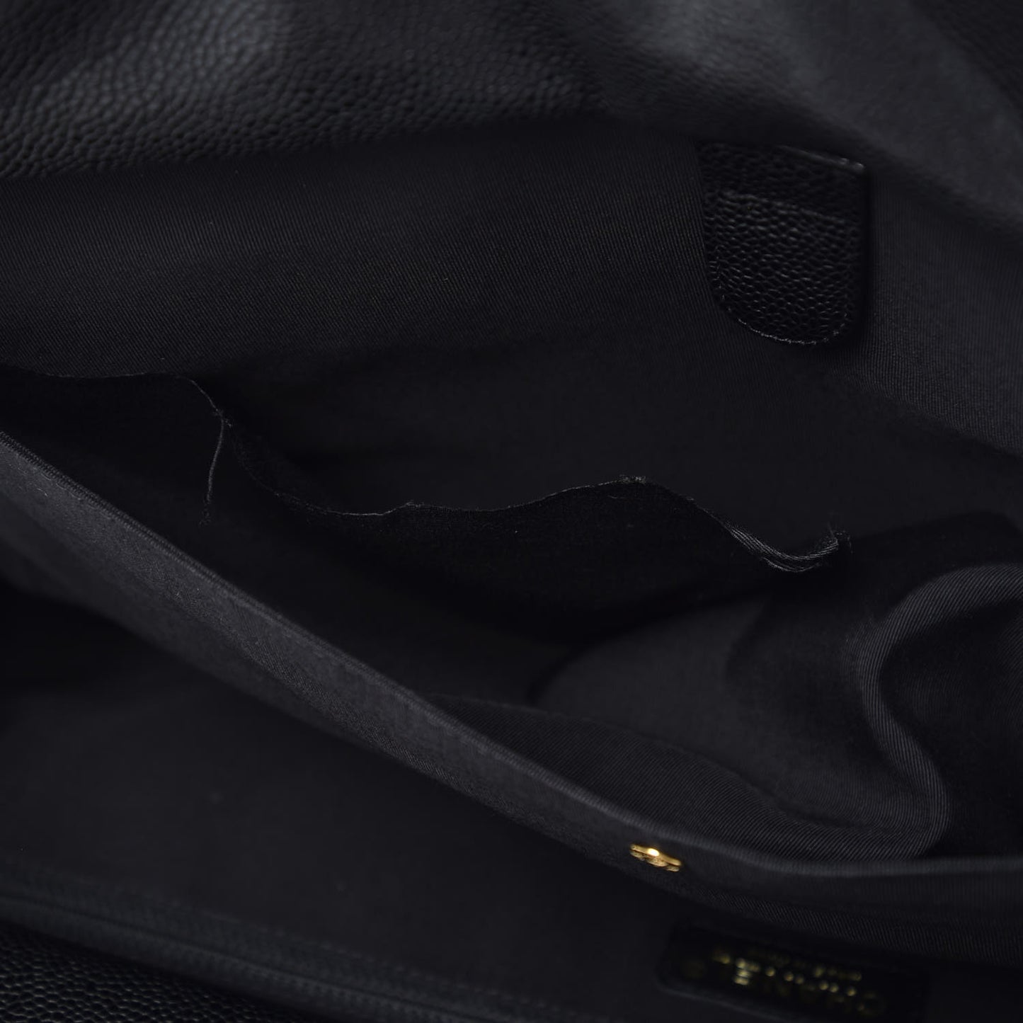 Caviar Quilted CC Tote Black