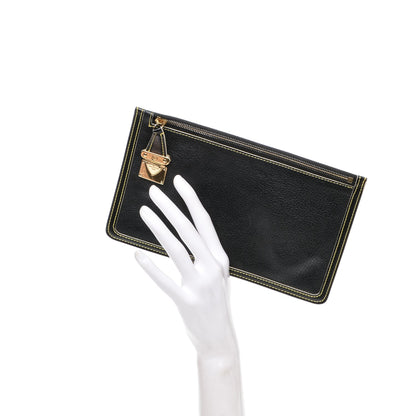 Louis Vuitton Suhali Pochette Black 2 of 7