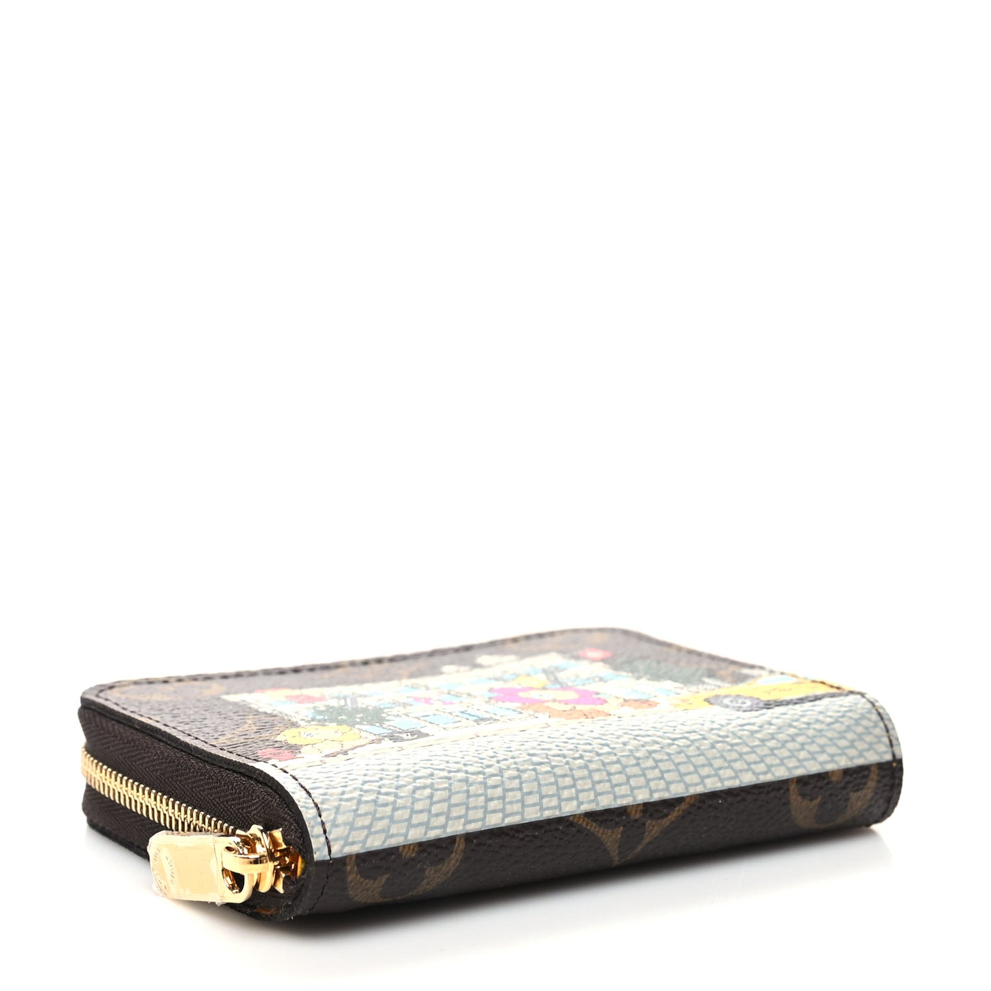 Monogram 2022 Christmas Animation New York Soho Zippy Coin Purse Yellow