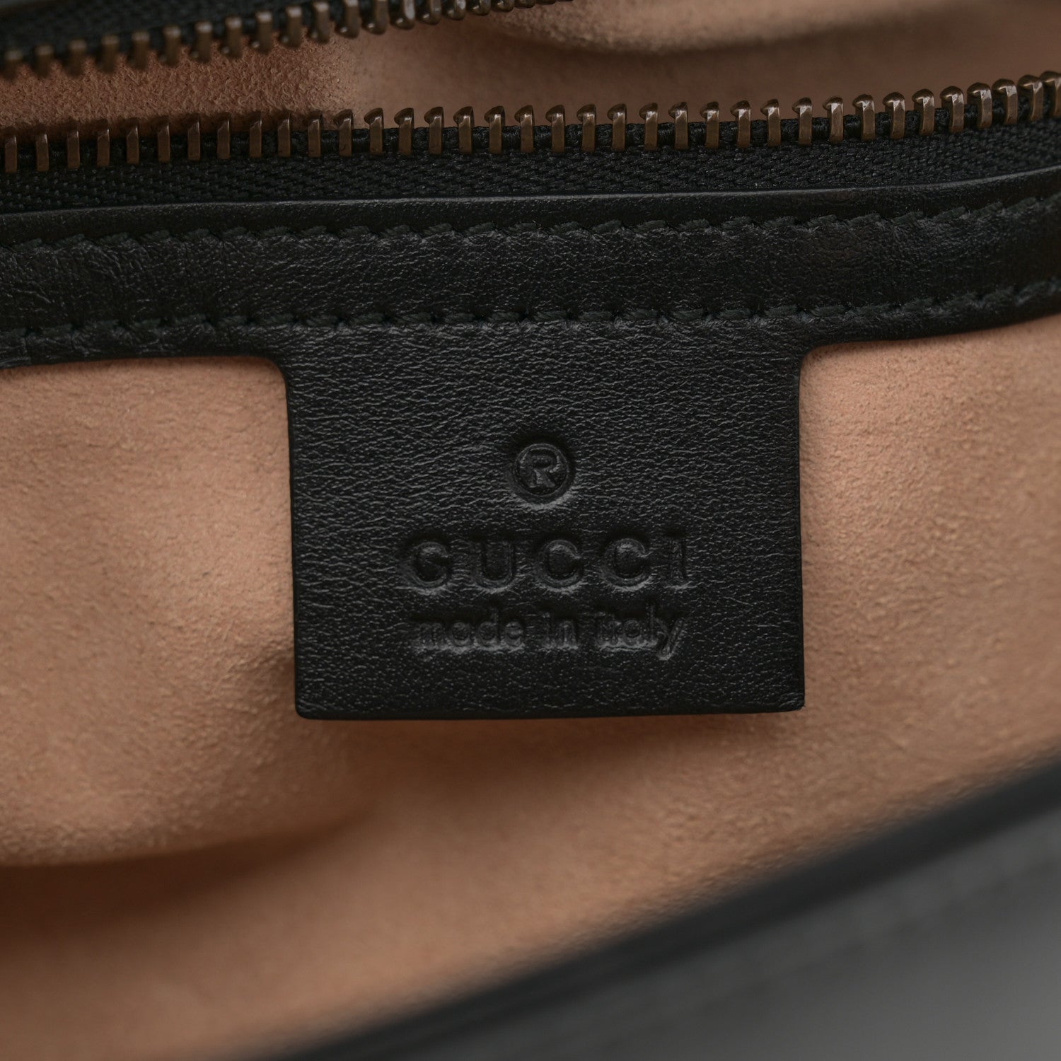 Gucci Calfskin Matelasse Small GG Marmont Shoulder Bag Black 6 of 13