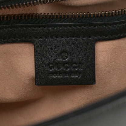 Gucci Calfskin Matelasse Small GG Marmont Shoulder Bag Black 6 of 13