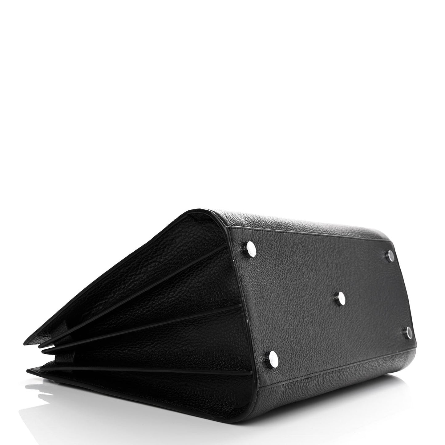Grained Calfskin Large Sac De Jour Carryall Black