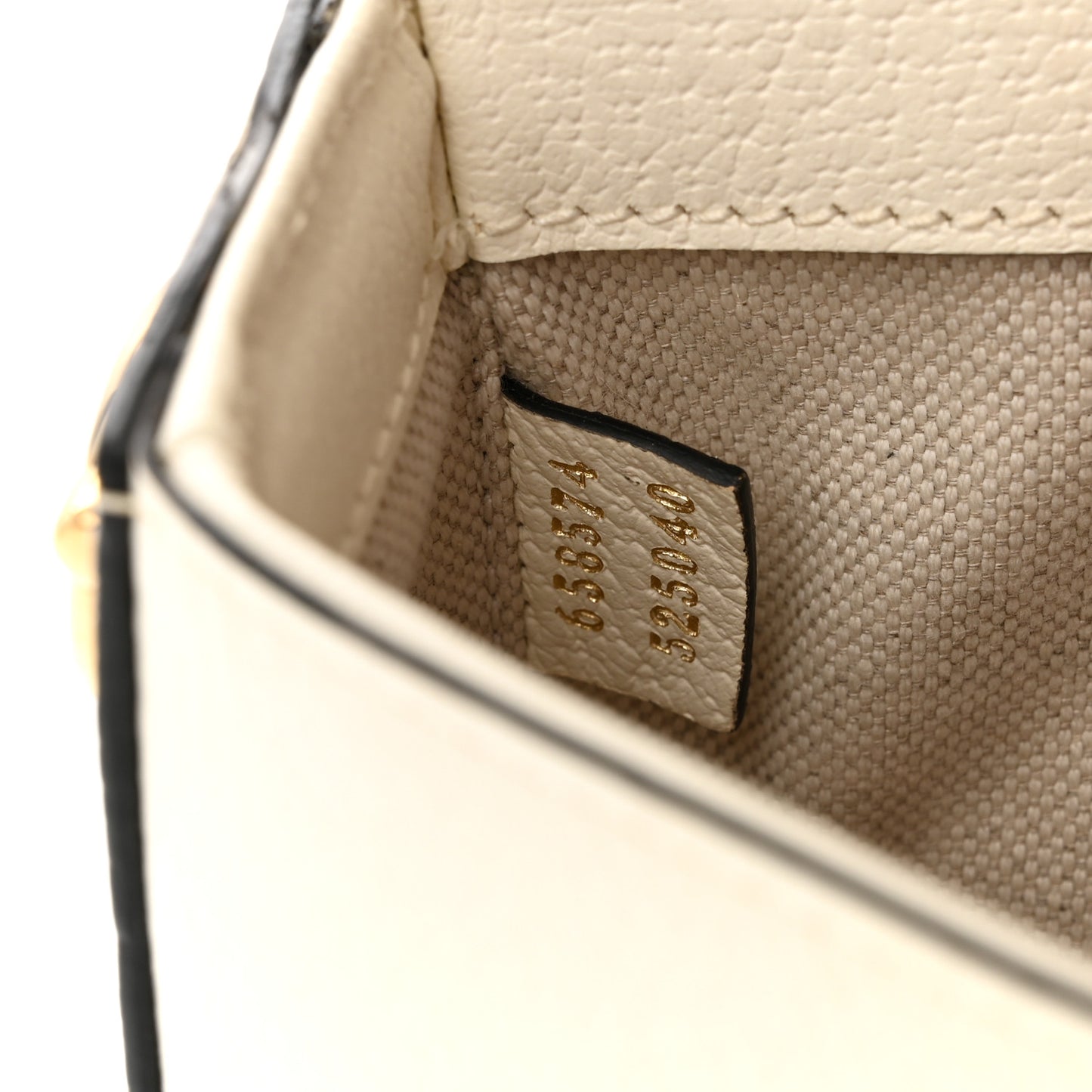 X ADIDAS Textured Dollar Calfskin Web Trefoil Mini Horsebit 1955 Shoulder Bag Off White Black Off White Black