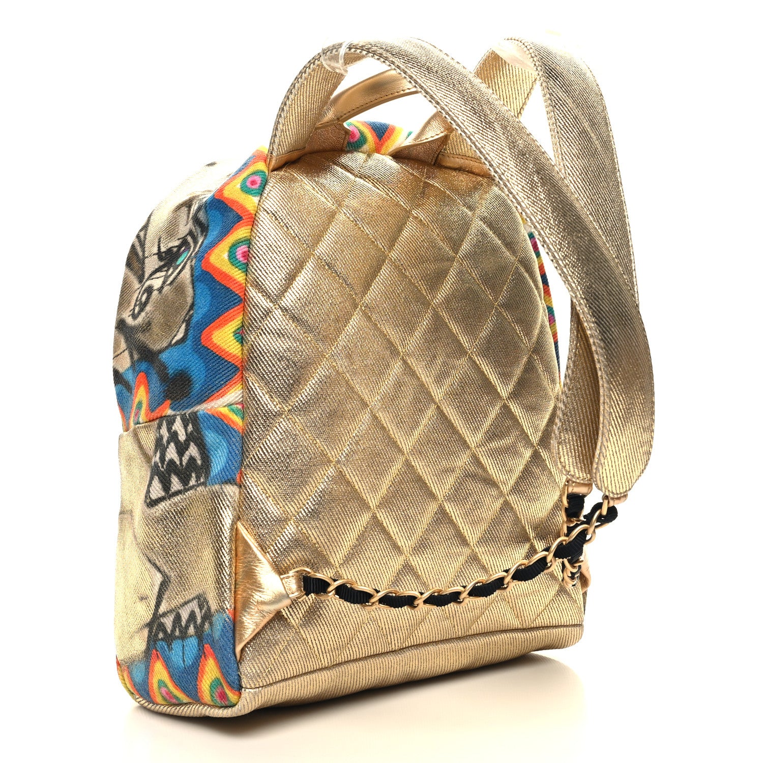 Chanel Graffiti Printed Canvas Street Spirit Backpack Multicolor 3 of 10