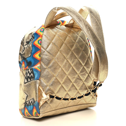 Chanel Graffiti Printed Canvas Street Spirit Backpack Multicolor 3 of 10