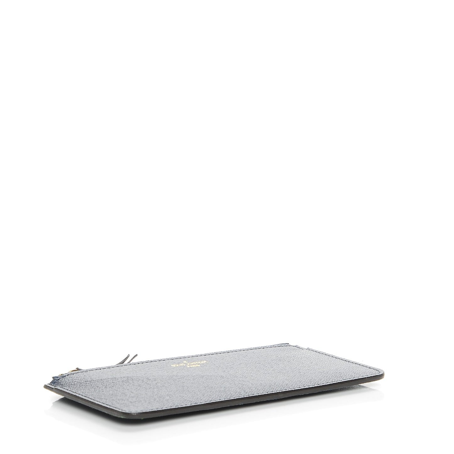 Calfskin Jeanne Wallet Zippered Insert Dark Blue