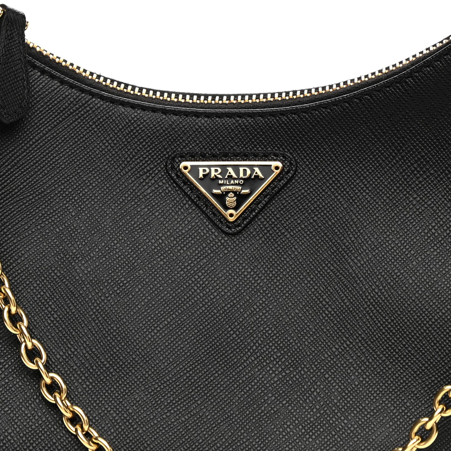 Saffiano Lux Re-Edition 2005 Shoulder Bag Black